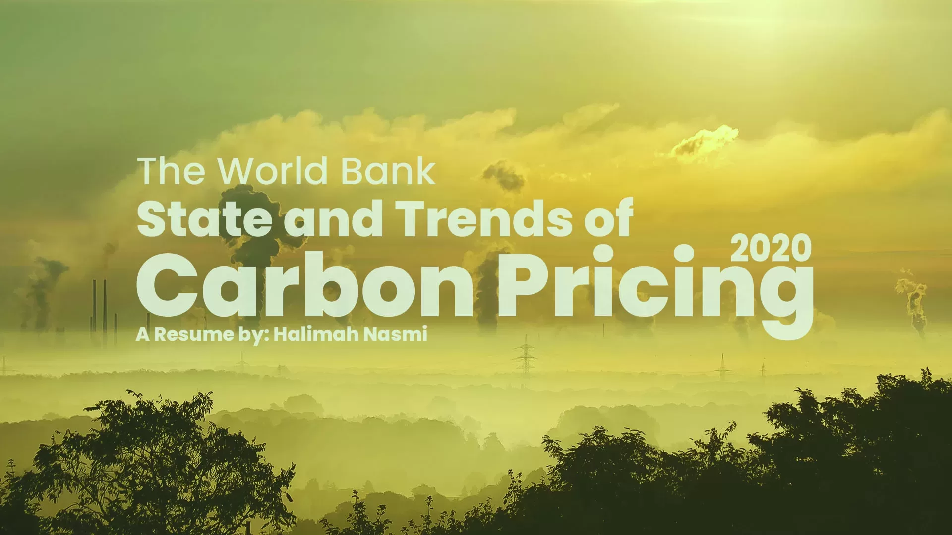 Resume: 2020 Carbon Price Conditions and Trends by the World Bank ...